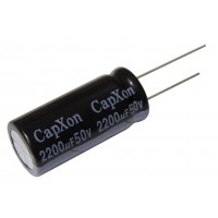 Конденсатор электролитический  2200мкФ - 50В (105°C) <16x35> CapXon KM