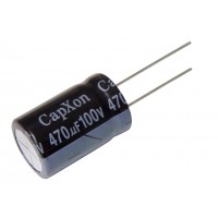 Конденсатор электролитический   470мкФ - 100В (105°C) <16x25> CapXon KM