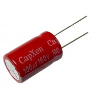 Конденсатор низкоимпедансный   100мкФ - 160В (105°C) <16х25> CapXon KF