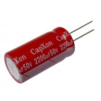 Конденсатор низкоимпедансный  2200мкФ - 50В (105°C) <18x35,5> CapXon KF