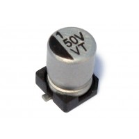 Конденсатор чип-электролитический   1мкФ - 50В (85°C) <4x5,5> CapXon LV