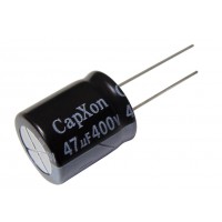 Конденсатор электролитический    47мкФ - 400В (105°C) <18х21> CapXon KW