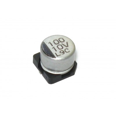 Конденсатор чип-электролитический 100мкФ - 10В (85°C) <6,3x5,5> CapXon LV