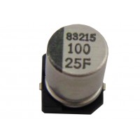 Конденсатор чип-электролитический 100мкФ - 25В (105°C) <6,3x7,7> Samwha RC