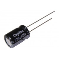 Конденсатор электролитический   220мкФ -  35В (105°C) <8х11,5> CapXon KM