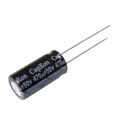 Конденсатор электролитический   470мкФ -  50В (105°C) <10x20> CapXon KM