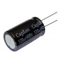 Конденсатор электролитический   120мкФ - 400В (105°C) <18x31> CapXon KM