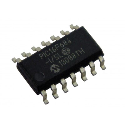 Микросхема  PIC16F684-I/SL smd (Microchip)