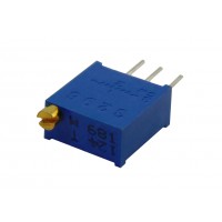 Резистор подстроечный 3296W     680 Ом (681)