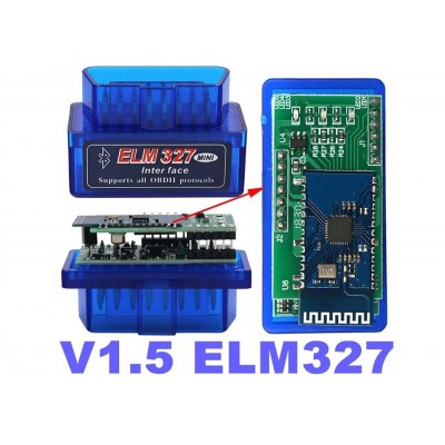 Адаптер диагностики автомобиля ELM327 Bluetooth (v1.5) OBDII 2PCB
