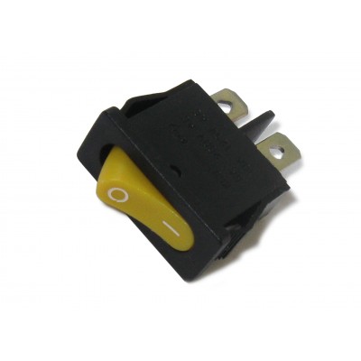 Выключатель 103 - KCD1-1 (желтый, без подсветки 220В)