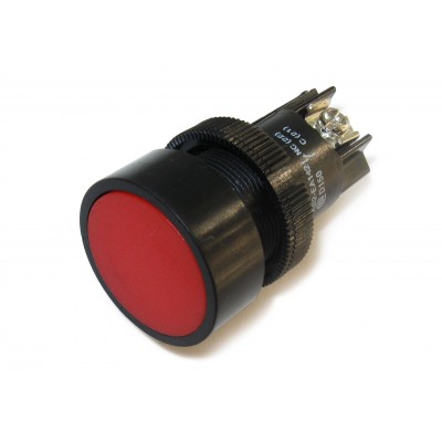 Кнопка XB2-EA142 (пластик, стоповая, красная)
