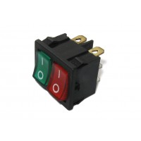 Выключатель 128 - RWB-305 (красный/зеленый, с подсветкой 220В)