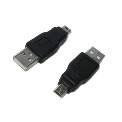 Переходник штекер USB-A - штекер mini USB 5P