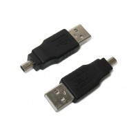 Переходник штекер USB-A - штекер mini USB 4P-A