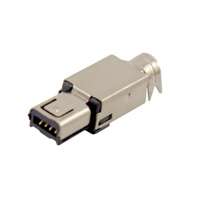 Штекер mini USB 4P-A под кабель (без корпуса)