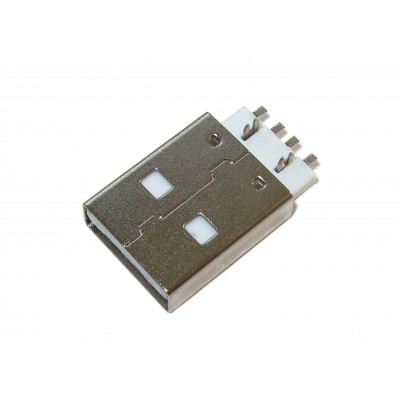Штекер USB-A монтажный (прямые контакты, тип 1)