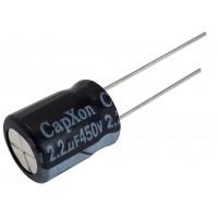 Конденсатор электролитический     2,2мкФ - 450В (105°C) <9x12> CapXon KM