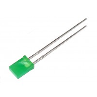 Светодиод прямоугольный 2x5мм RL60-YG113 (зеленый)
