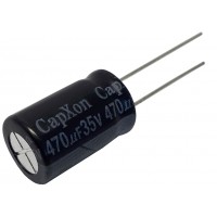 Конденсатор электролитический   470мкФ -  35В (105°C) <10x16> CapXon KM